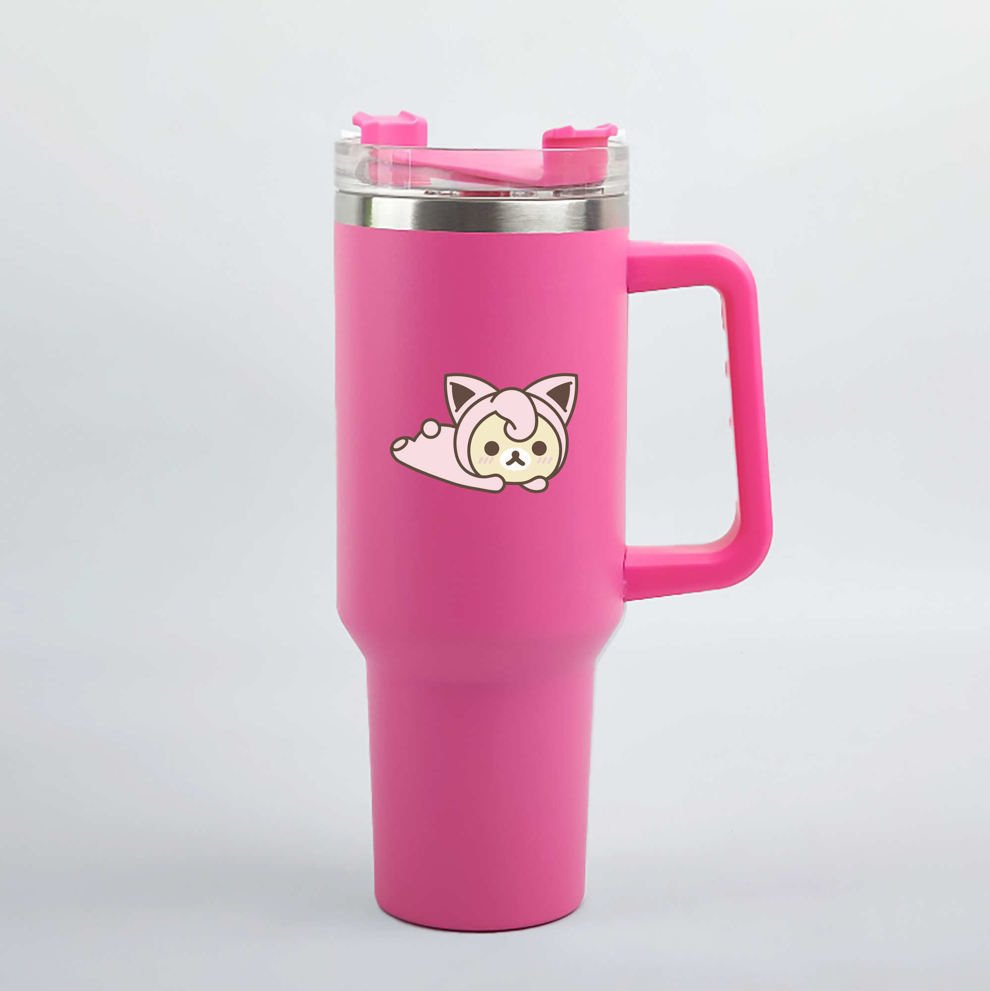 （画像用） リラックマ リラックマ キイロイトリ Rilakkuma Korilakkuma Kiiroitori 1200mL車用タンブラー（カラープリント）